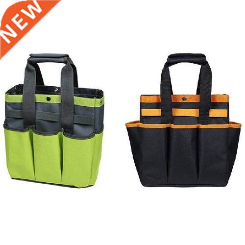 Sides Multi Pocket Tote Garden Handle Tools Organizer