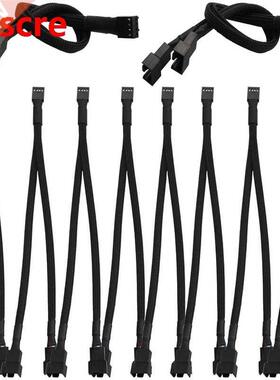 10 Pcs Computer Fan Cable, CPU Fan Splitter, PWM Fan Splitte