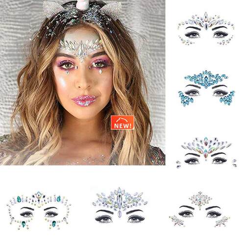 Face jewels sticker Make Up Adhesive Temporary Tattoo Body