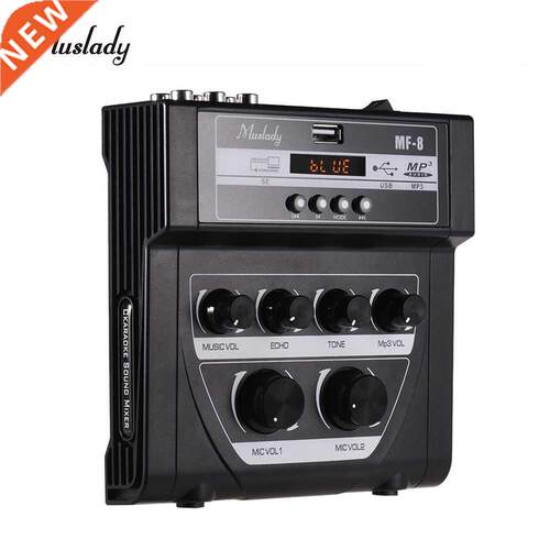 Musla MF 8 Mini Karaoke Sound Mixer Stereo Echo Mixers Du