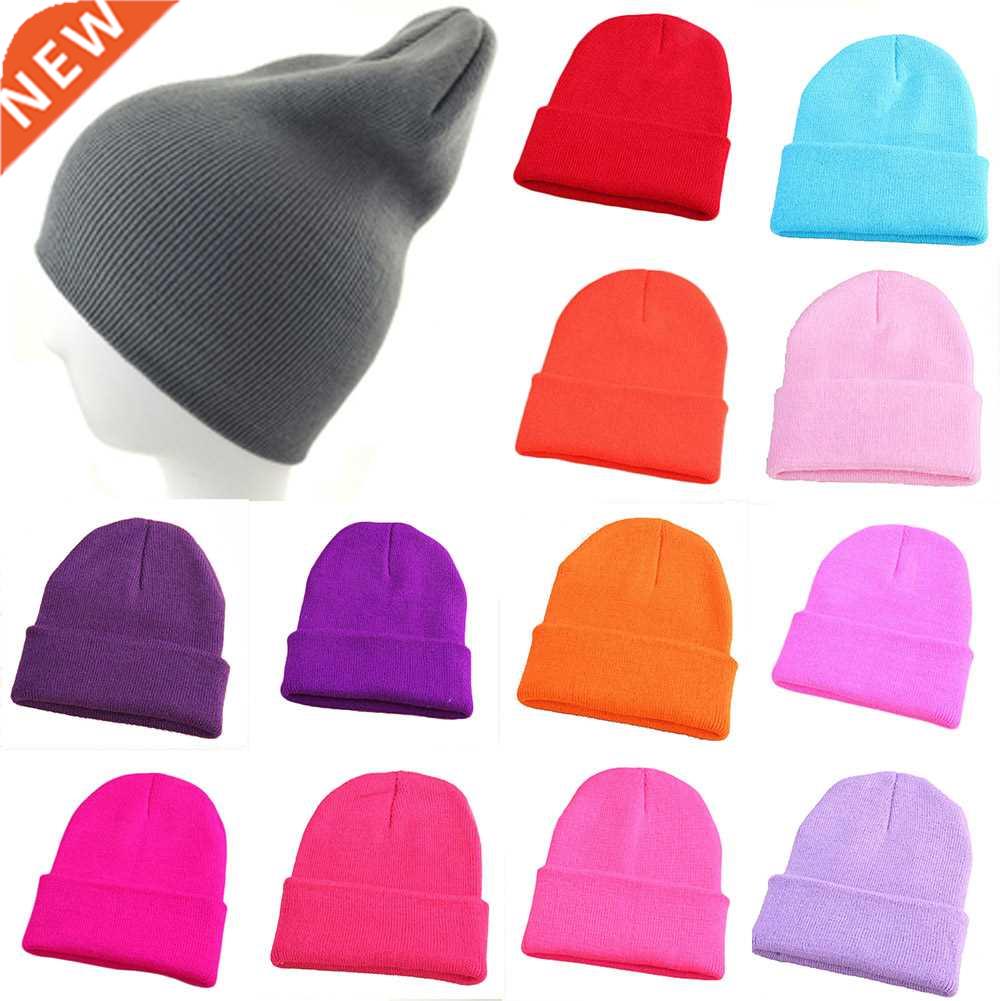 Thread Knitted Hat Warm Cap Unisex Fluorescent Outdoor Durab