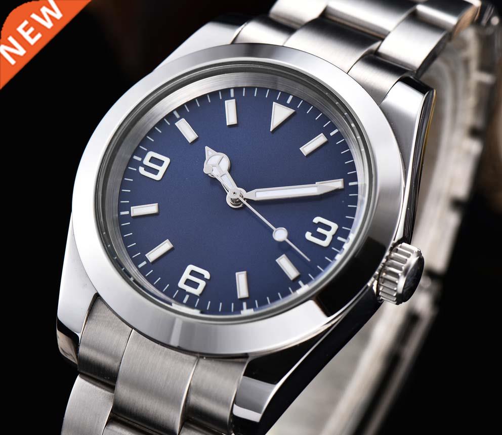 Watch 39mm Men's Automatic Black erile Dial sapphire Glass