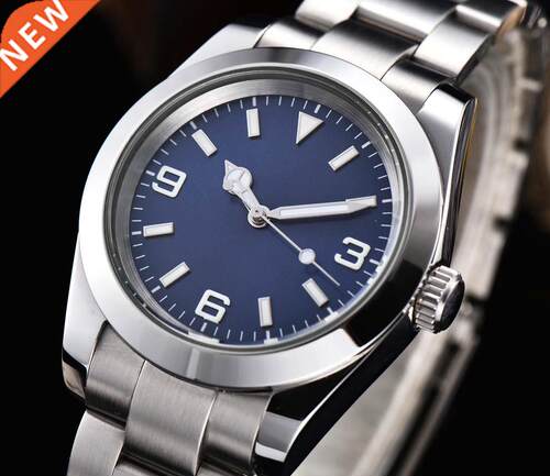 Watch 39mm Men's Automatic Black erile Dial sapphire Glass