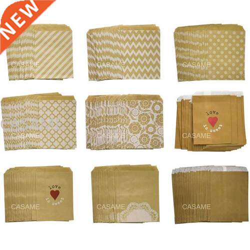 50pcs/ Lot reat candy bag high quality Party Favor Paper Bag