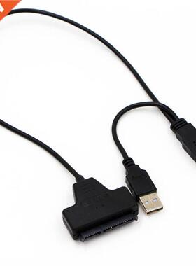 USB 2.0 SATA 7+22Pin to USB 2.0 Adapter Cable For 2.5 HDD La