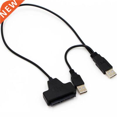 USB 2.0 SATA 7+22Pin to USB 2.0 Adapter Cable For 2.5 HDD La
