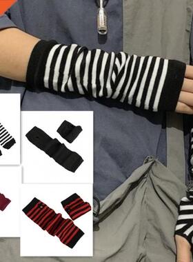 Long Arm Cover Korean Thin Spring and Autumn Fingerless Glov