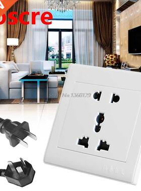 1Pc Universial 5 Hole Electric AC Power Outlet Panel Plate W