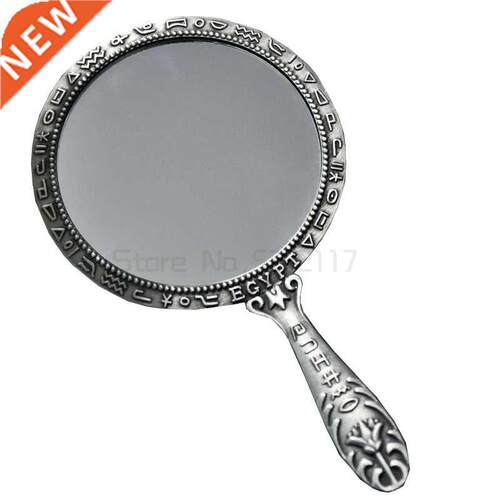Retro portable European mirror handle mirror make up mirror