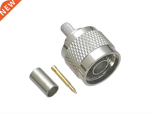 10Pcs Connector N Male Plug Crimp RG58 RG142 LMR195 RG400 Ca
