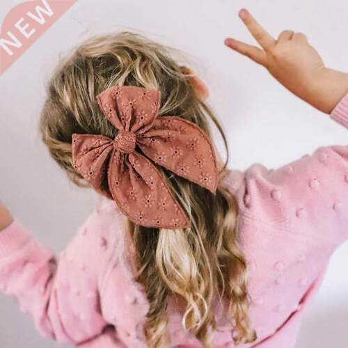2Pcs Hair Pins For Baby Girls Hair Clips Bows Barrette Princ