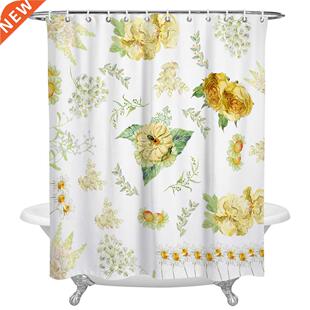 Flower Vintage Wrapping Shower Curtains for Bathroom
