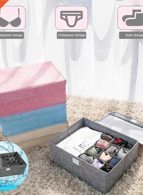 Underwear Organizer With Lid Foldable Fabric Closet