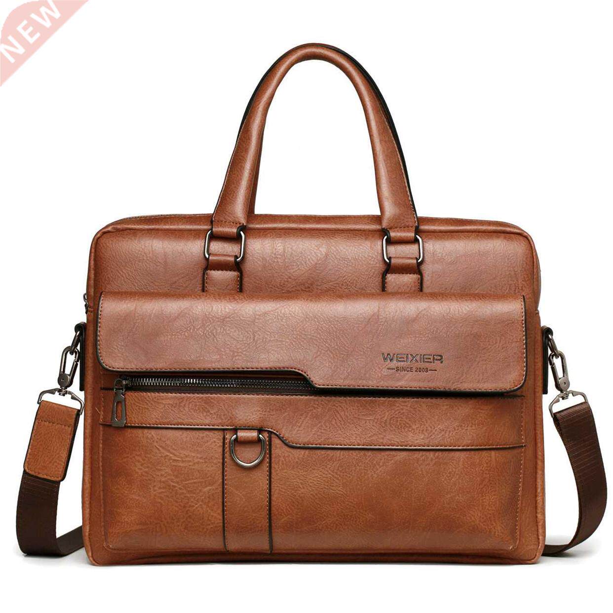 2022 Men Briefcase Bag High Quality Business Famous Brand PU