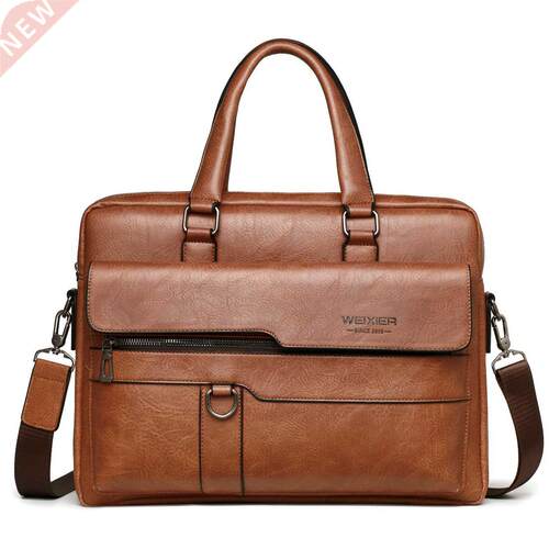 2022 Men Briefcase Bag High Quality Business Famous Brand PU