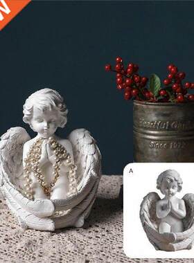 Delicate White Angel Baby Figurines Fairy Garden