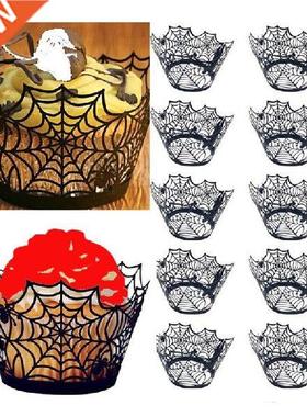 6 Patterns Wholesale 12PCS Halloween Cake Holders Creative