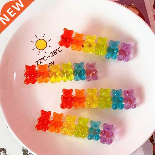 Cute Bear Candy Color Hairpins Barrette Colorful Hair Clip J