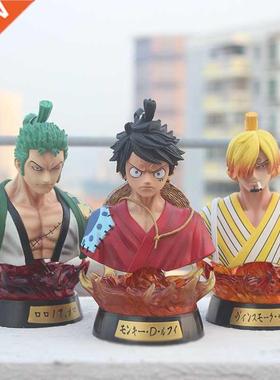 Anime Gk Luffy Zoro Sanji Kimono Ver. Head bust Portrait pv
