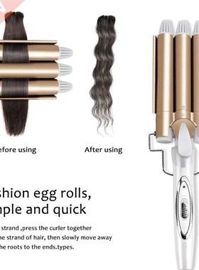 Professional Hair Tools Curling Iron Ceramic Triple Barrel H