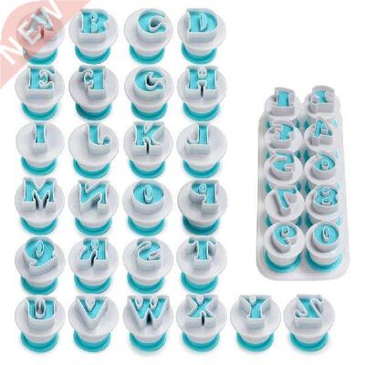 26pcs/set Fondant Cake Cookie Mold Plastic Plunger Cutter