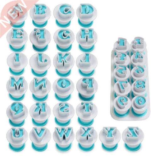 26pcs/set Fondant Cake Cookie Mold Plastic Plunger Cutter
