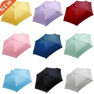 Foldable Cute Mini Umbrella Portable Windproof Rain Women Um