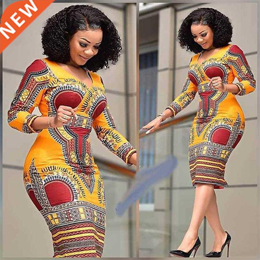 African Dresses for Women Dashiki Print 2022 News Tribal Eth