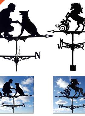 Deluxe Weathervane with Iron Man Dog Horse Animals Ornament