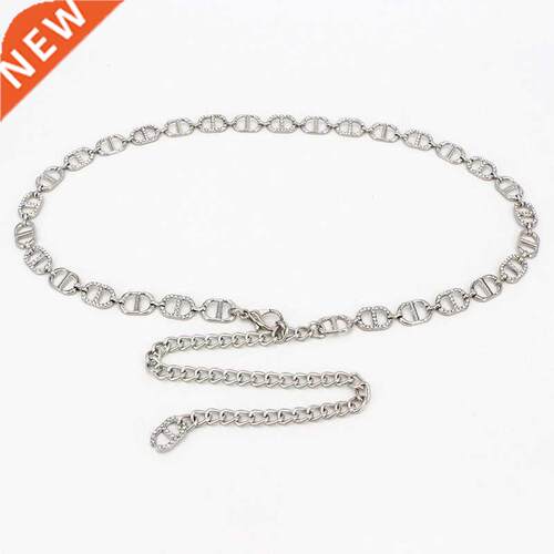 New Design Women's Fashion Belt Hip High Waist Golden Chain