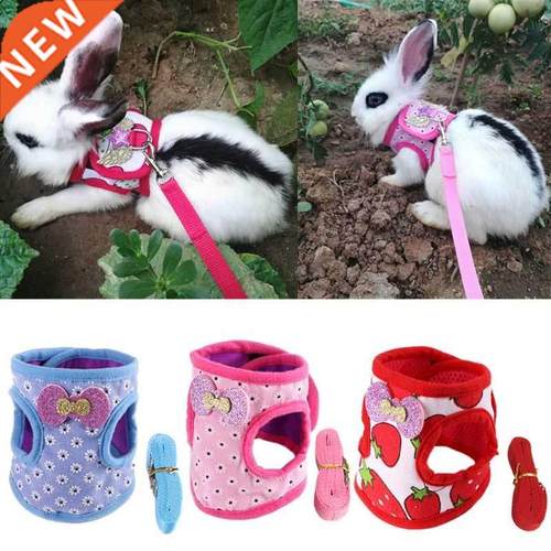 Rabbit Hamster Vest Harness With Leash Bunny Chest Strap
