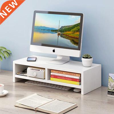 Desktop computer raised rack office desk storage rack monito