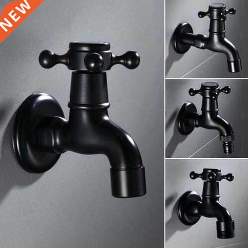 Vintage Brass Single Handle Faucet for Washing Machine Wall