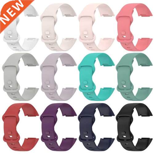Soft Silicone Band Strap Compatible for Fitbit-Charge 5 Smar