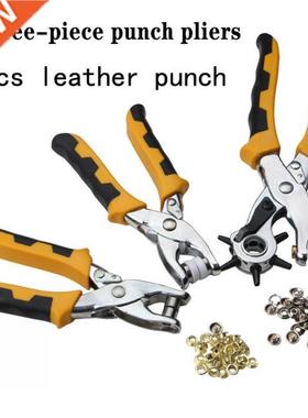 3pcs/set Puncher Belt Leather Belt Hole Punch Plier Eyelet R