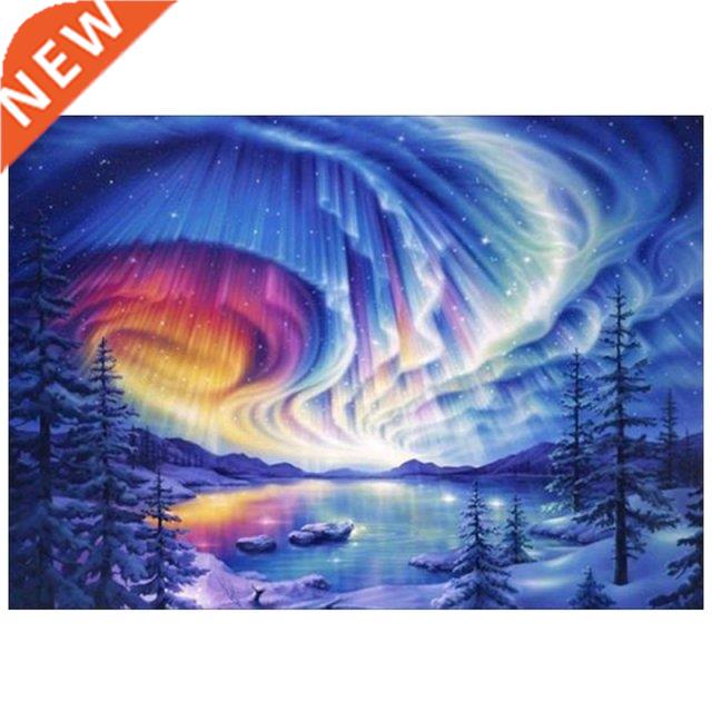 DIY Diamond Painting Diamond Aurora Borealis Embroidery Roun