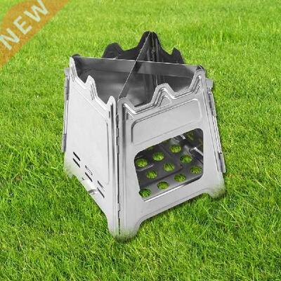 Camping Stove Foldable Stainless Steel Wood/Alcohol Stove