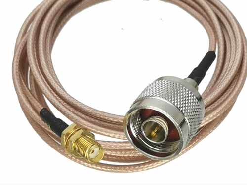 1Pcs RG316 SA Feale jack Bulkhead Nut to N ale plug Conne