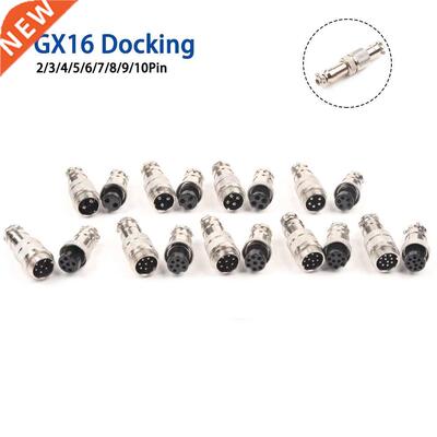 1set GX16 2/3/4/5/6/7/8/9 Pin Docking Male & Female 16mm