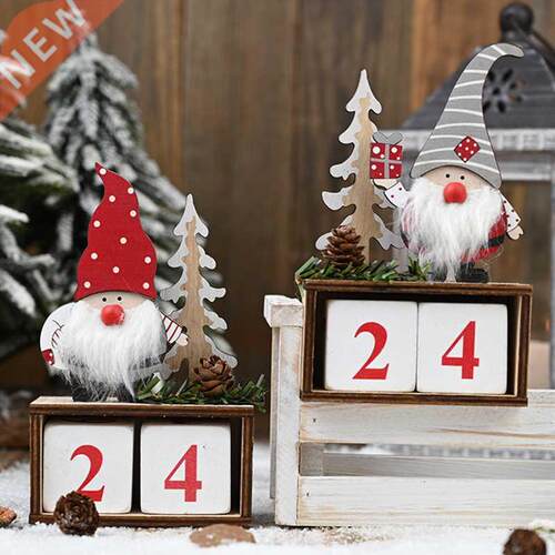 2020 Christmas Calendar Santa Claus Dolls Elf Decor Merry Ch