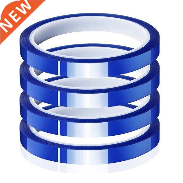 4 Rolls 10Mmxm(108Ft) Blue Heat Tape Transfer Tape For