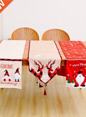 Christmas Table Runner Holiday Xmas Tablecloth Rectangle Fab