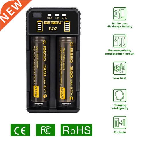 BASEN Lithium Battery Charger for 18650 26650 21700 10440 1