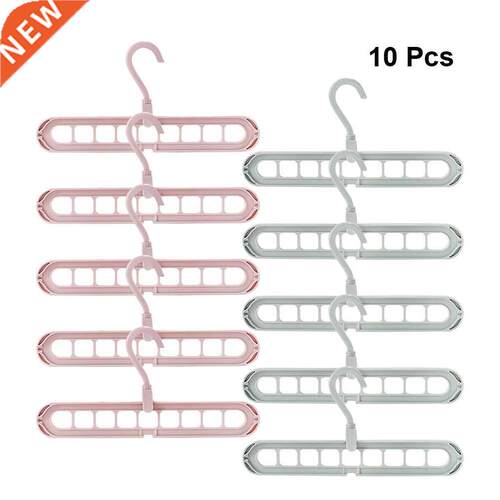 10PCS Multifunctional Storage Hangers Rotatable Hangers