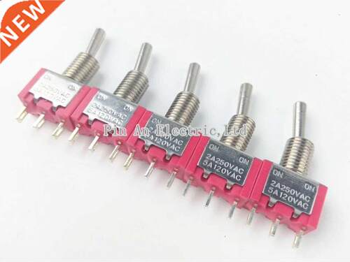 5pcs 6MM Red 3Pin 2File MTS-102 Reset free lock Button Rocke