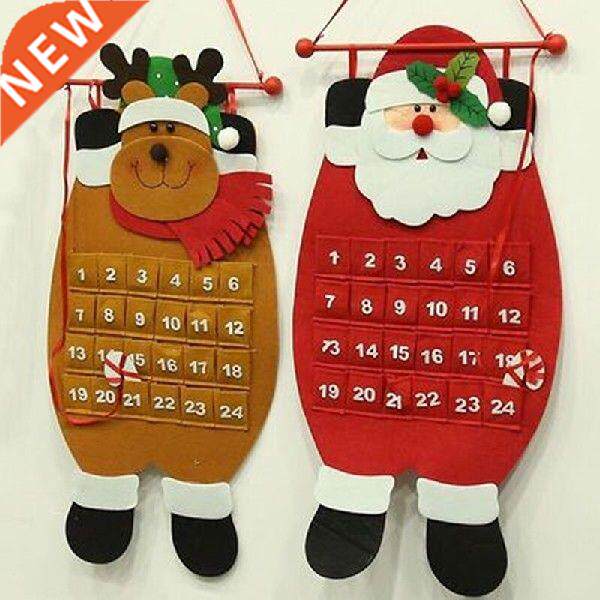 Christmas Calendar Santa Claus Snowman Elk Xmas Advent