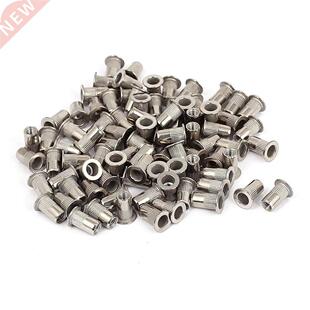 100x M5 Flat Head Threaded Rivet Nut