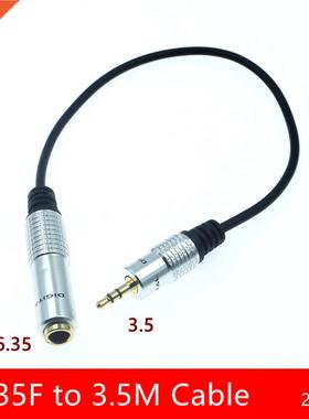 udio ux 6.35mm 1/4'' Femle to 3.5mm 1/8'' Mle Stereo He