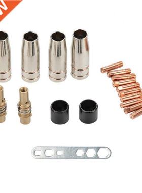 19Pcs Nozzle Contact Tips Holder For Mig Welder Torch Contac