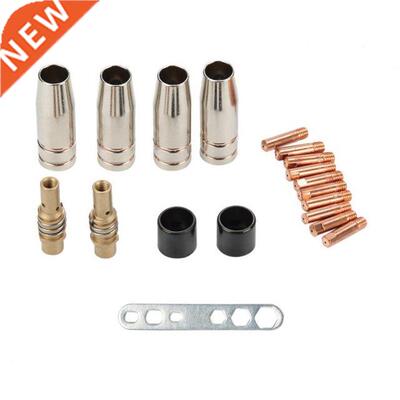 19Pcs Nozzle Contact Tips Holder For Mig Welder Torch Contac